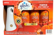 Glade Automatic Spray Diffuser Kit Pluse 3 Refills Limited Edition PUMPKIN SPICE