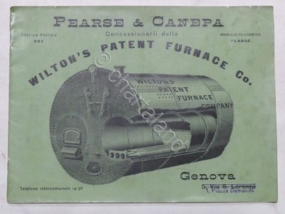 Wilton's Patent Furnace Co. Katalog Patentierte Brenner: Gasgeneratoren 1910