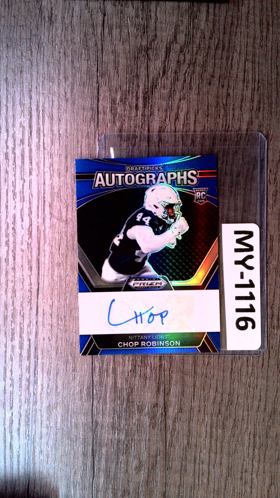 CHOP ROBINSON 2024 PRIZM DP #DPACRN DRAFT ROOKIE AUTO BLUE /149 🐬🦁