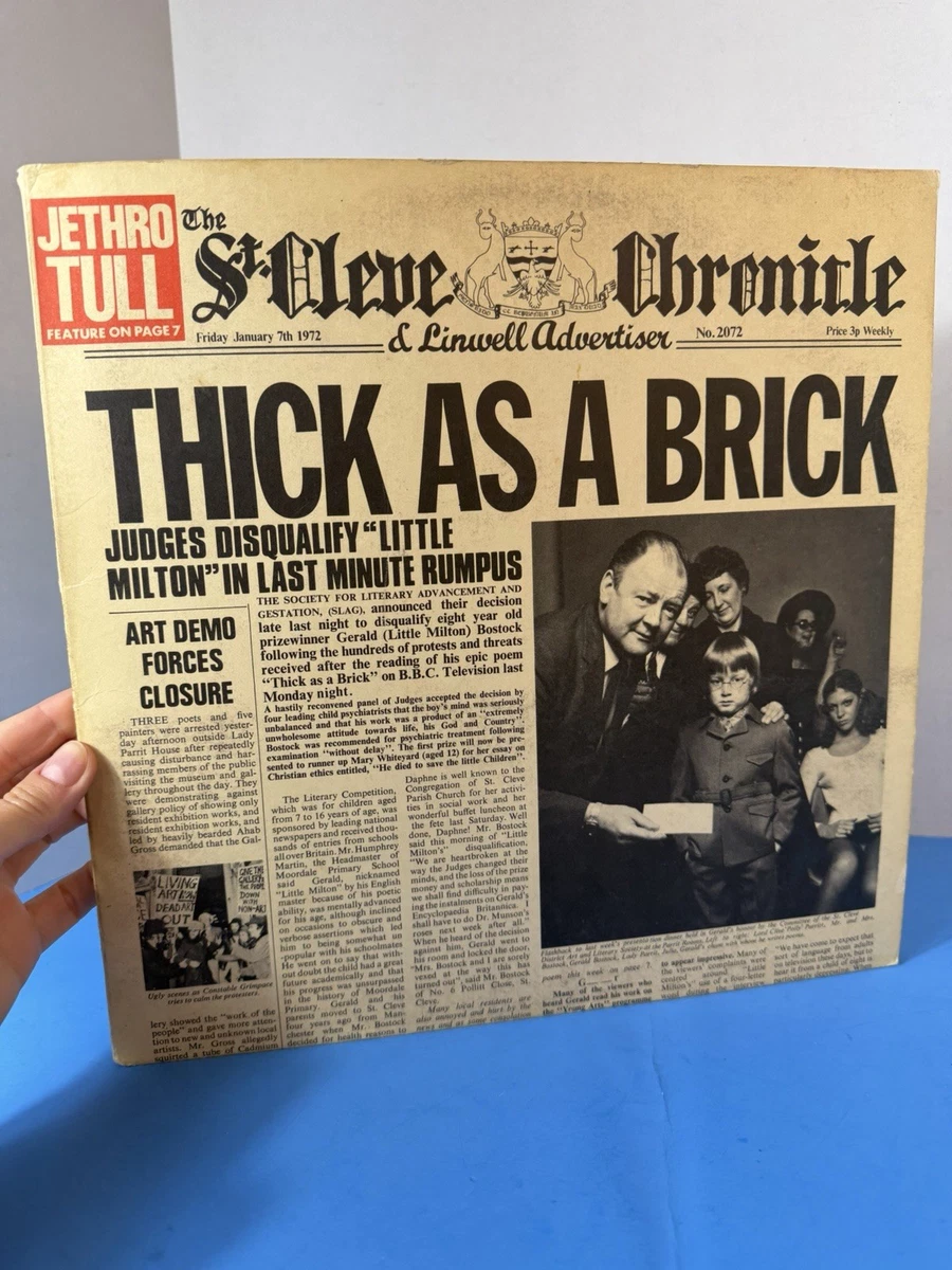 Jethro Tull Thick As A Brick Lp for sale | eBay