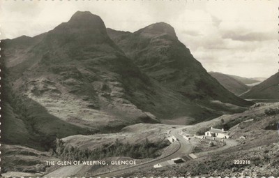 DIE SCHLUCHT DES WEINENS, GLENCOE - 1962 ECHTFOTO POSTKARTE (ref 4985/J/24)