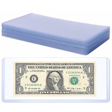 20Pcs Enlarged Dollar Bill Sleeves,Money 8.1 X 4.3 inches, 20 Pieces