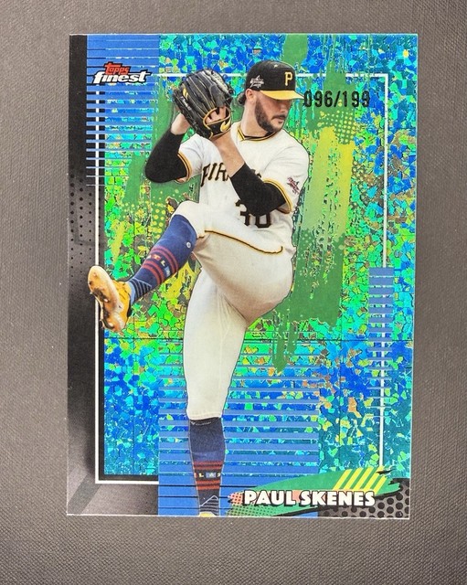 2026 Topps Finest Paul Skenes #10 Aqua Mini Diamonds /199 Pirates