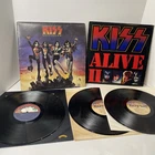 Kiss Alive II Vinyl Lot Poor/Fa & Destroyer cover with Kiss Alive 1 Record READ!
