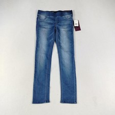 Vigoss Jeans Girls 8 Blue The Jagger Skinny Pull On Waistband Stretch True Blue