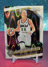 2025 Panini Prizm WNBA Basketball Courtney Vandersloot #124 White Seismic