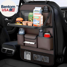 Universal Foldable Car Backseat Organizer with Table Tray, Car Seat Back Protect