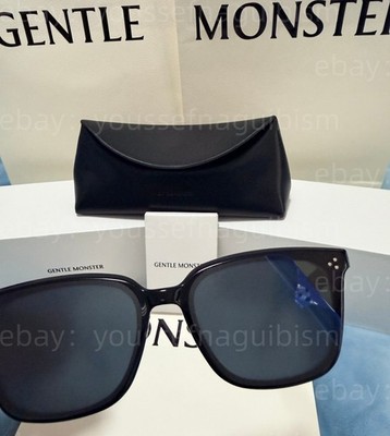 2026 GentleMonster Gent 01 Unisex Sunglasses Black Frame Black