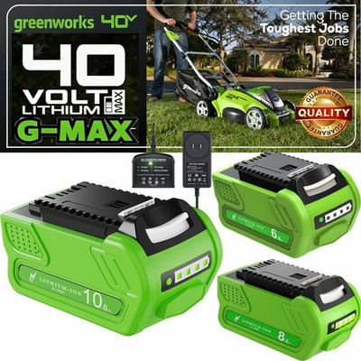 1/4X 8.0Ah Für Greenworks 40 Volt Akku G-MAX 29462 29472 29252 Li-Ion Batterie