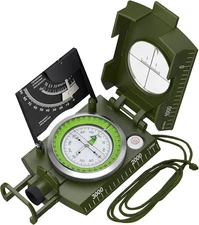 IP65 Compass Hiking Survival - Lensatic Sighting Compass for Camping Navigation,