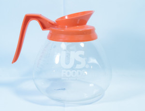 US Foods 8 Cup Restaurant Commercial Bunn Coffee Pot Carafe Schott Duran Decaf