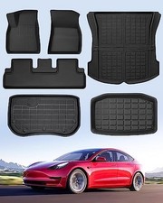 Top 3 Floor Mats That Will Look Right in the Tesla Model 3 TAPTES Floor Mats & Cargo Liner for Tesla Model 3 2017-2020