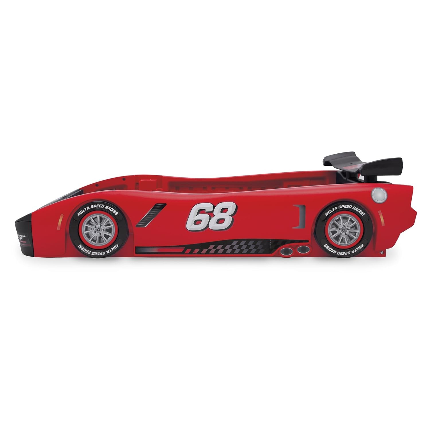 Kids Toddler Boys Race Car Twin Size Bed Frame Cama Para Ni&ntilde;os Coche de Carreras