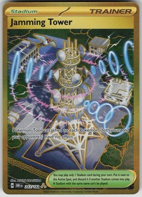 Jamming Tower Holo Hyper Rare SV10: Destined Rivals 243/182 NM