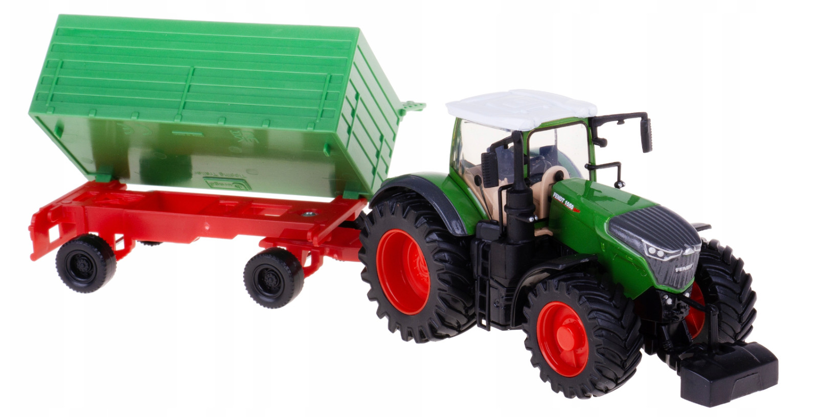 Tractor Fend 1050 Vario with Trailler Model Toy Diecast Bburago 1:50 Scale