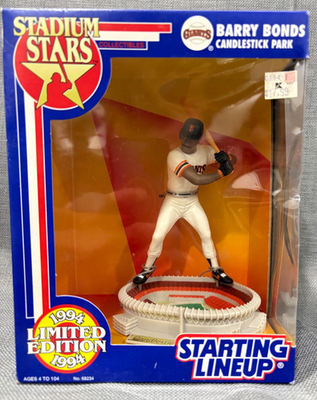 #ad #ad Starting Lineup Stadium Stars Barry Bonds Candlestick Park 1994 in box $12.90