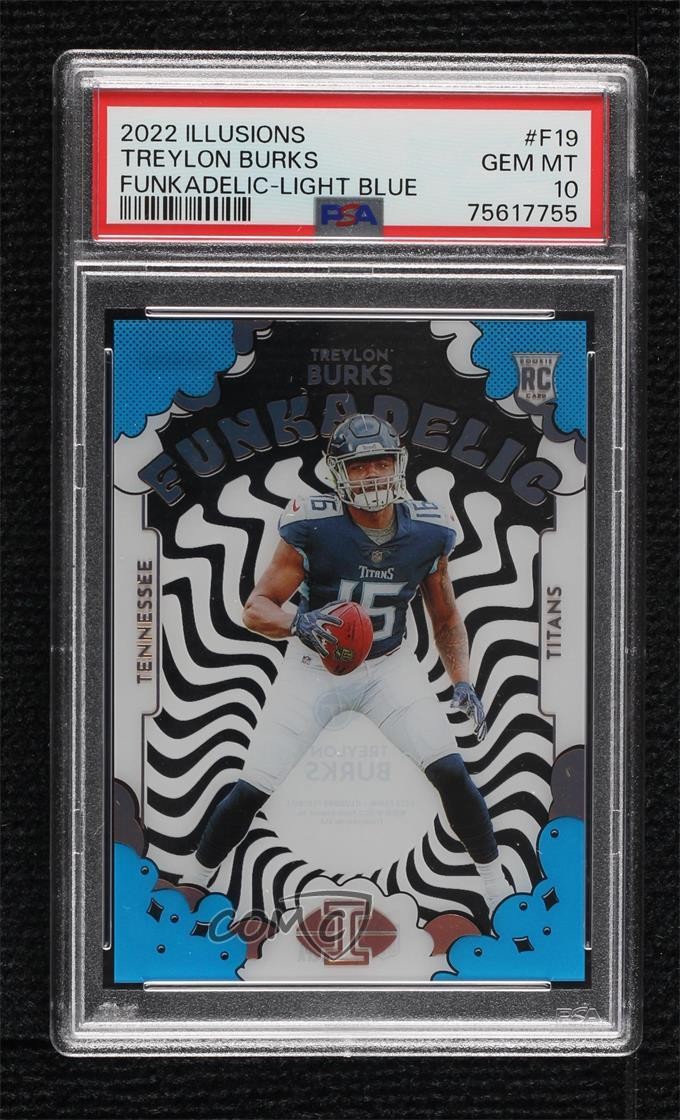 Treylon Burks Panini Illusions Funkadelic #F19 Light Blue