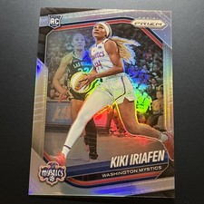 2025 Panini WNBA Prizm Kiki Iriafen TRUE SILVER PRIZM SP RC Rookie #72 (CL5)