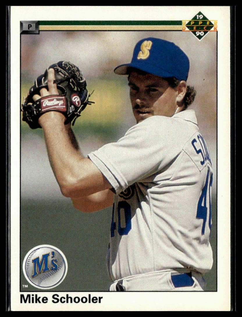 Mike Schooler Upper Deck 1990 Upper Deck #214 Seattle Mariners A28