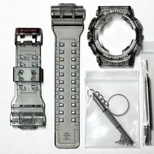 G-SHOCK GA-100 GA-110 GA-120 GD-100 GD-110 Bezel and Strap Smoke/White