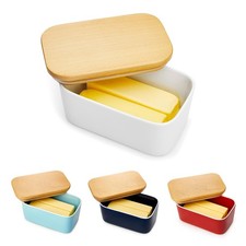 Large Butter Dish - Airtight Butter Keeper Holds Up to 2 Sticks of Butter - P...