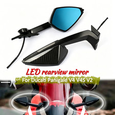 Espejos retrovisores con luz LED intermitente para Ducati Panigale V4 V4S V2 18-24