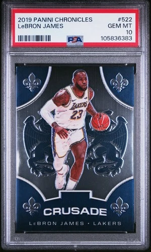 2019 LeBRON JAMES PSA 10 CRUSADE CHRONICLES #522  Beautiful Card & Slab 🔥🎗️