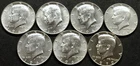 1964 - 1970 SILVER KENNEDY HALF DOLLARS CIRCULATED