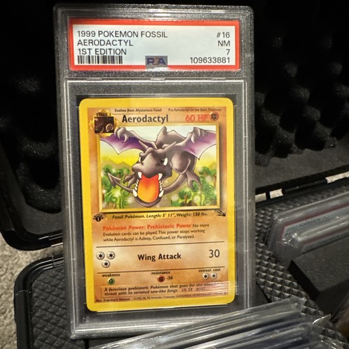 Aerodactyl (1st Edition) graded PSA 7 for sale on eBay