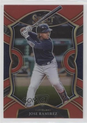 2021 Panini Select Concourse Red Prizm /199 Jose Ramirez #43 1u6