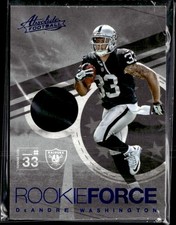 2016 Panini Absolute #17 DeAndre Washington Rookie Force Materials Blue