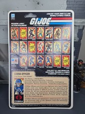 GI Joe Cobra Officer 1983 Explosion Card Back Rare