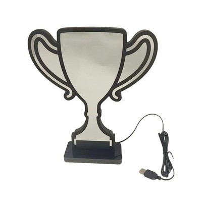 Atmosphere Light Award Cup Shape Decorative Lamp for Comfortable Bedroom Office