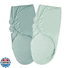 Dormlony Viscose from Bamboo Baby Swaddles Blanket for Newborn, 2-Pack Adjust