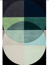 Handmade Wool 6x9 8x10 Area Rug Modern Abstract Designer luxury Living Room Rug