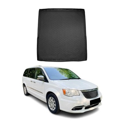 OMAC Cargo Mats Liner for Chrysler Town & Country 2008-2016 Rear Trunk Mat Black