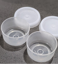 Tupperware Minis / Smidgets Seals Set of 2 Clear Bases Seals New