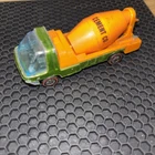 VINTAGE Hot Wheels 1969 Heavyweights Redline Cement Mixer Truck Lime Green Read