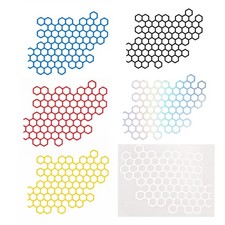 Honeycomb Style Sticker For Universal Car Body Decors Car Side Stickers PVC