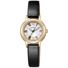 Reloj para mujer CITIZEN wicca KH4-921-92 Solar-Tech cuero tono dorado JDM