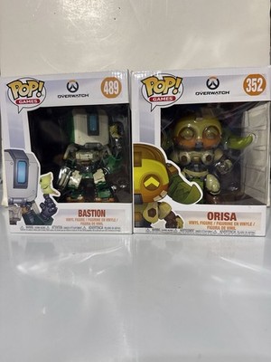 Funko Pop Games Overwatch Lot Bastion #489 Orisa #352 .