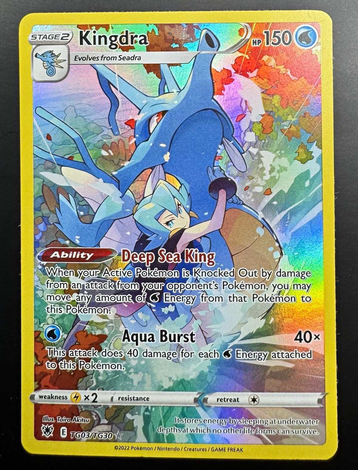 Kingdra TG03/TG30 Astral Radiance Trainer Gallery Full Art Holo ENG (LP)