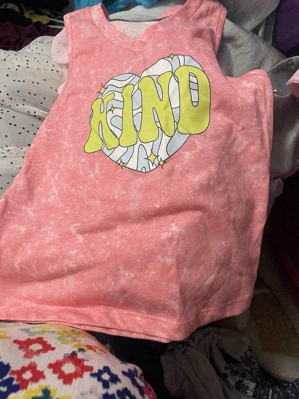 Summer Pink Shirt For Girl Size 6-6x, New