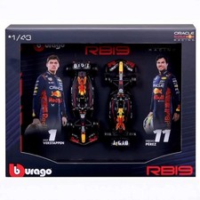 New Burago Oracle Red Bull Racing Formula 1 F1 1:43 Scale Die Cast Metal-6 cars