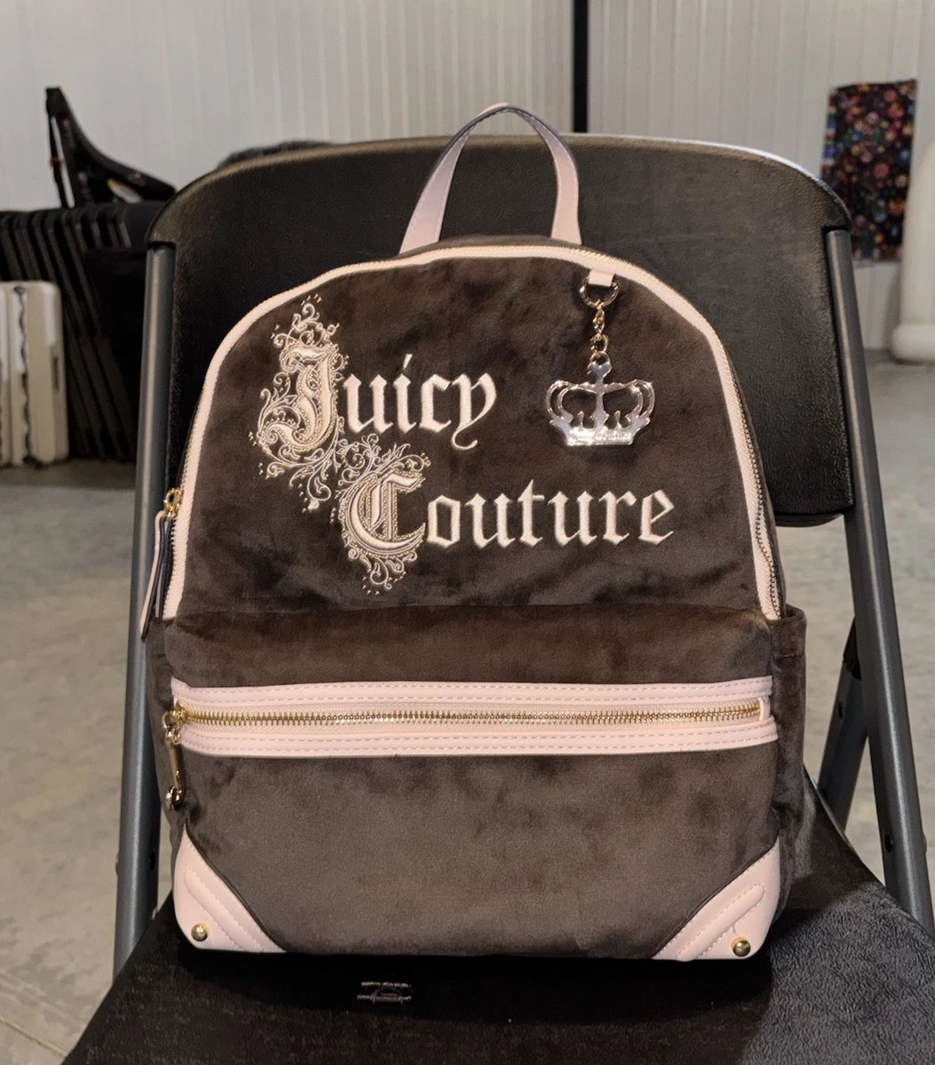Juicy Couture New Love Chapter Backpack in Chocolate Velour Juicy Couture New Love Chapter Backpack | TikTok main image 4