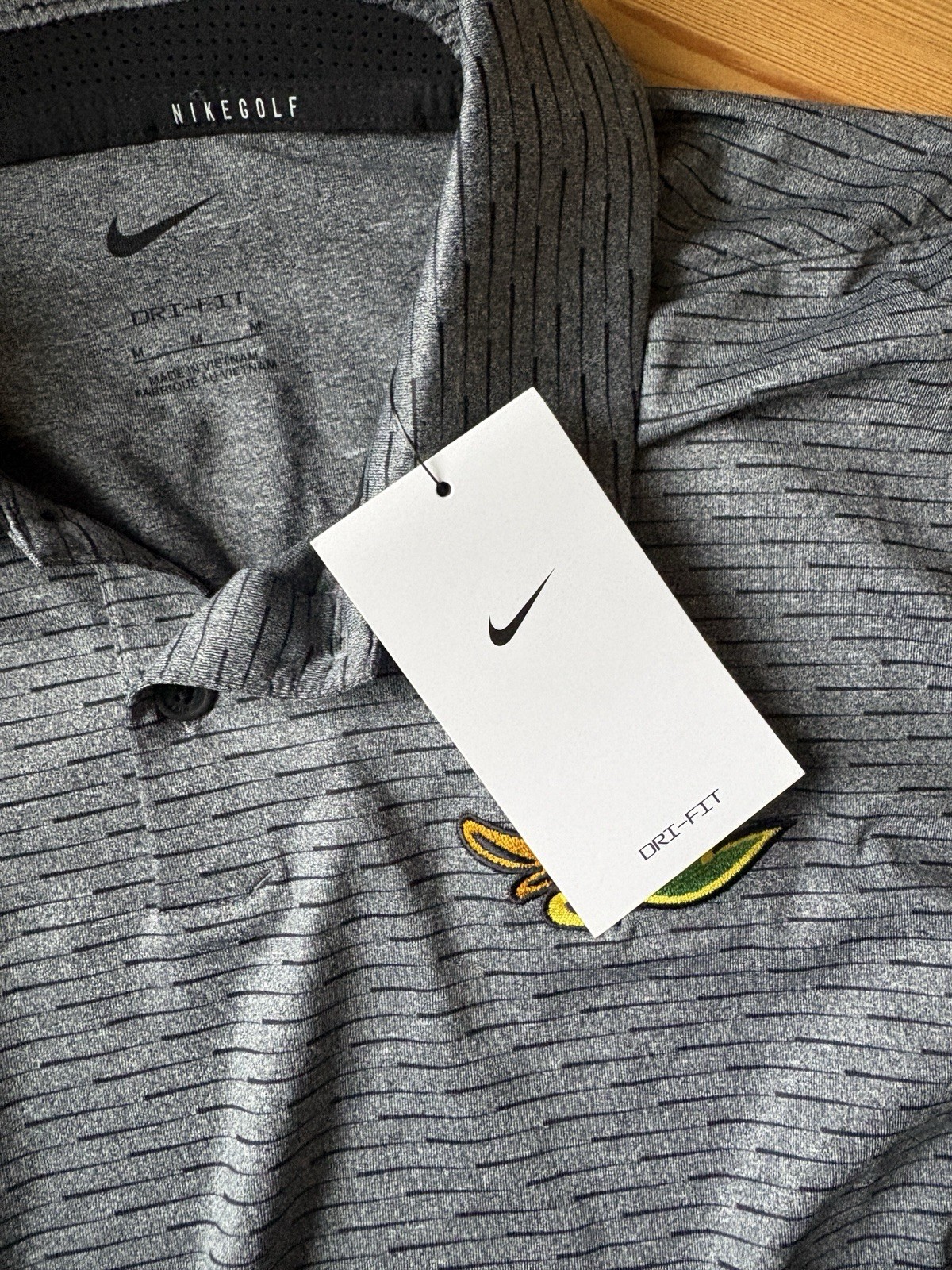 NWT Nike Oregon Ducks Golf Polo Team Issue Dri-Fit Shirt PE Men's Size: Medium thumbnail 3