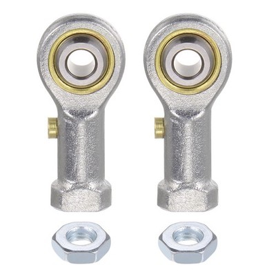 2 x PHSB3 Female Rod End 3/16'' Bore and #10-32 Right Hand Thread with Jam Nut