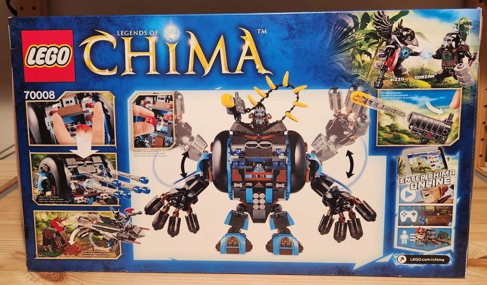 LEGO 70008 - Legends Of Chima Gorzan's Gorilla Striker sellado de fábrica Foto 2 de 4