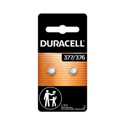 2 x Duracell 377 376 AG4 SR626SW SR626 LR626 LR66 Silver Oxide Watch Battery