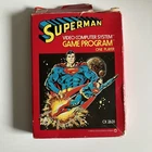 Vintage Atari Superman Cartridge With Box 2600 1981 Video Game System Cx2631